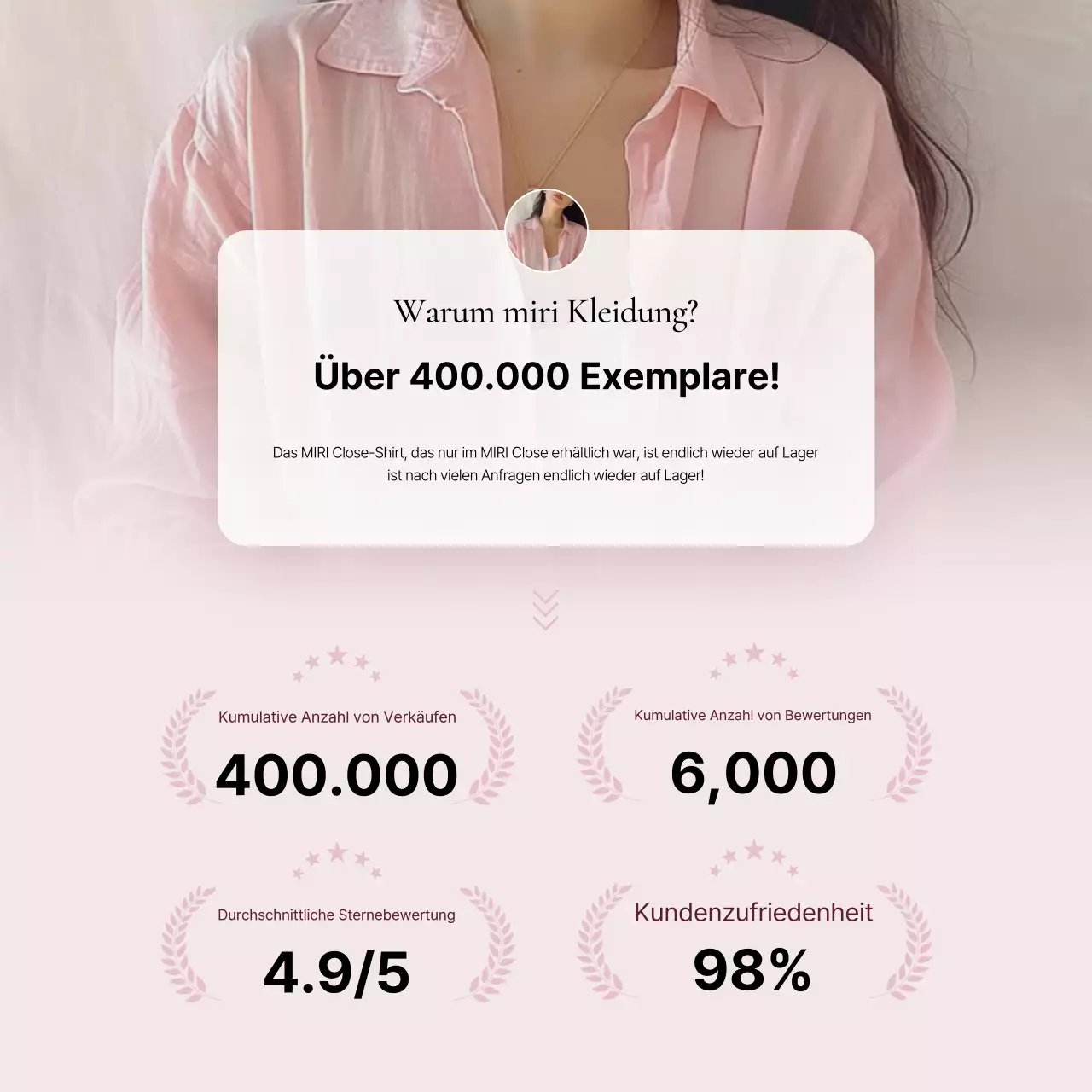 Förderung eines trendigen Mode-Intros in Rosa