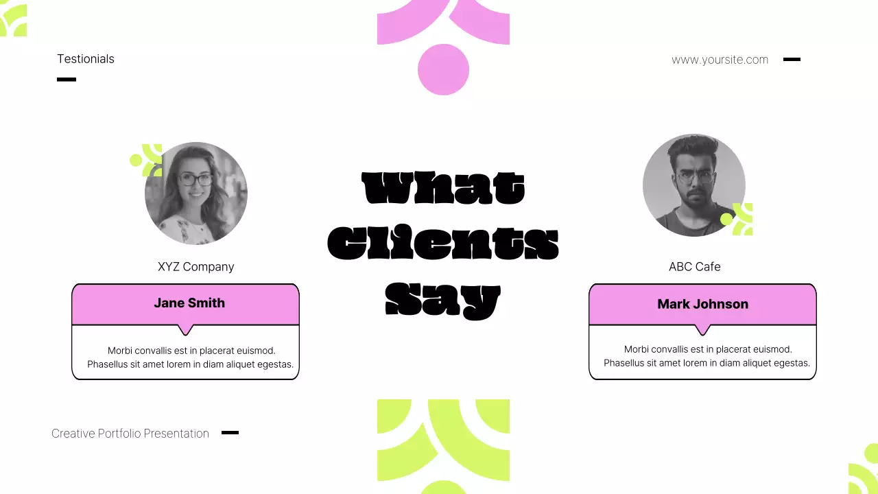 Pink Retro Portfolio Presentation