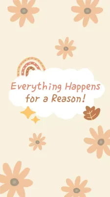 Beige Whimsical Motivation Poster Instagram Post