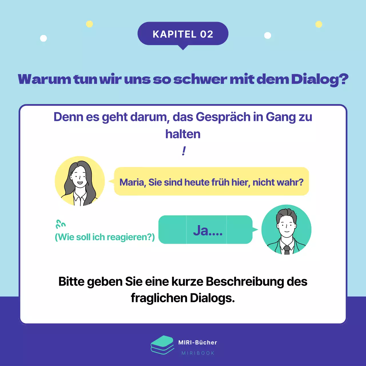 Werben Sie für die Veröffentlichung eines niedlichen Buches in Minze und Marineblau