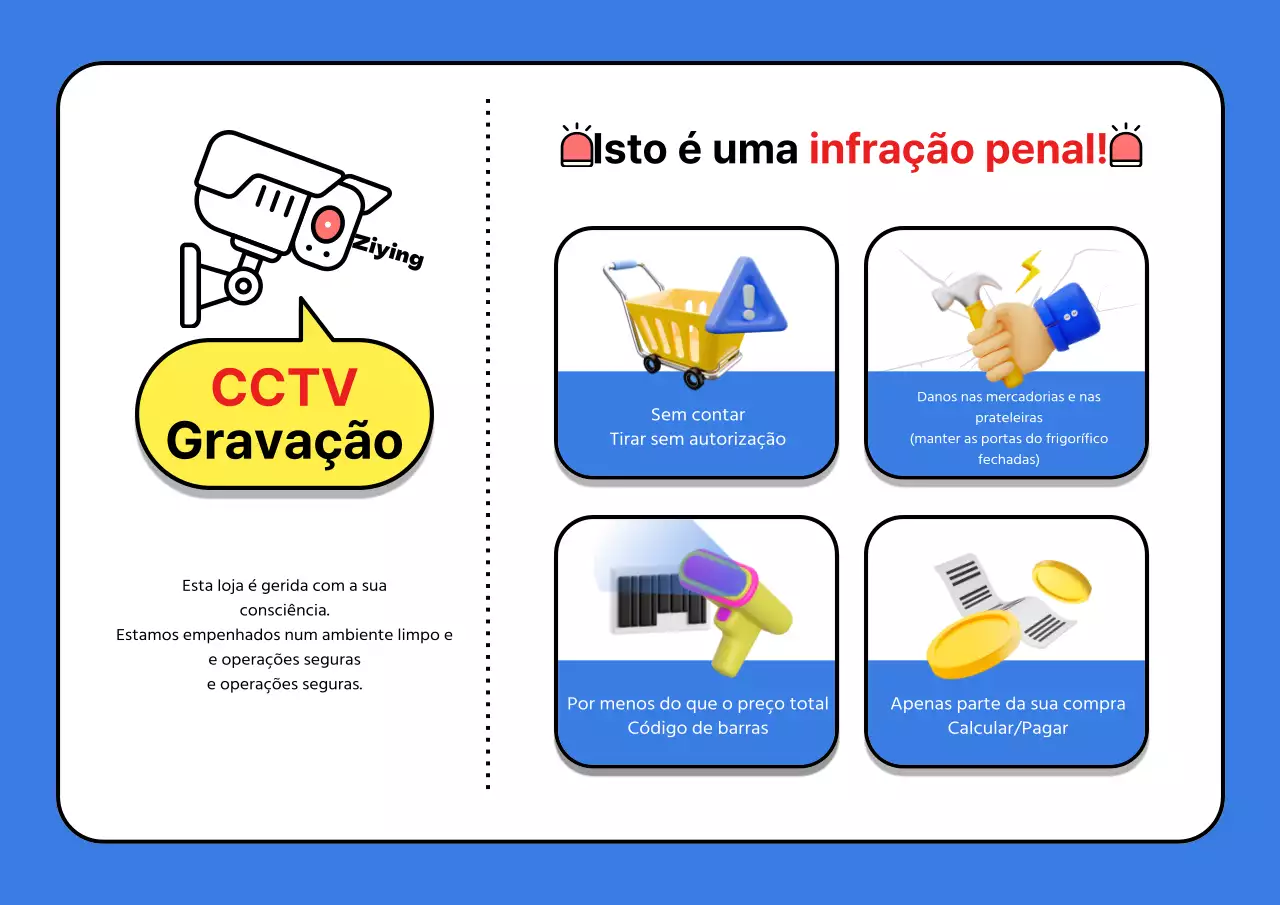 Uma chamada de atenção para os quiosques amarelos e azuis da cidade