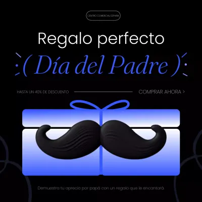 Anuncios de rebajas de moda en negro y azul