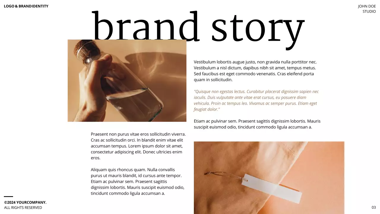 Brown Minimal Brand Guideline Presentation