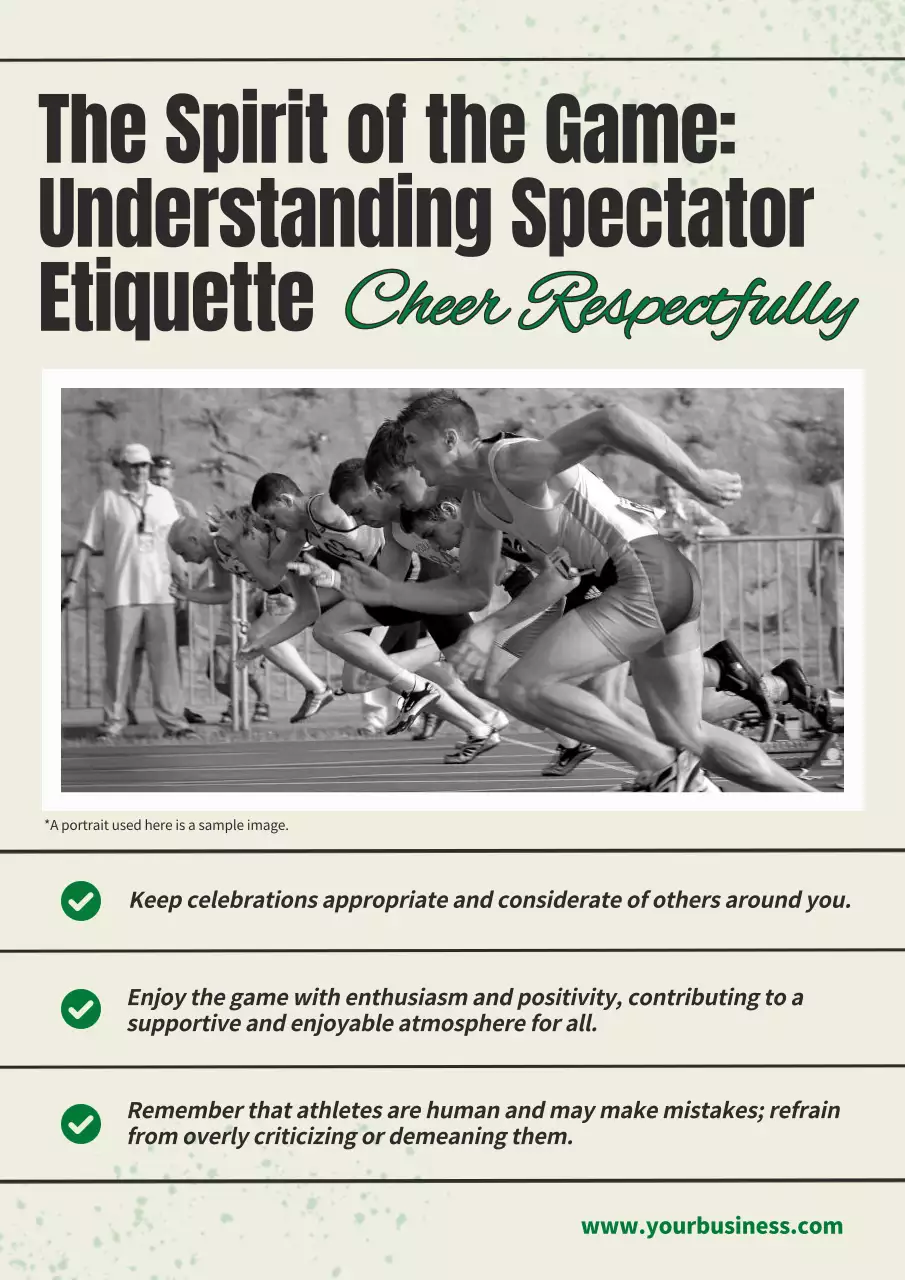 Beige Traditional Sports Guide Poster