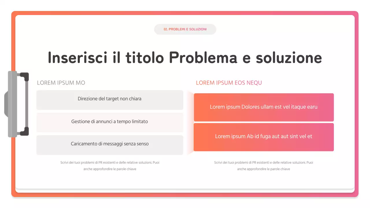 Come creare un semplice studio di caso di marketing del marchio in rosa e arancione