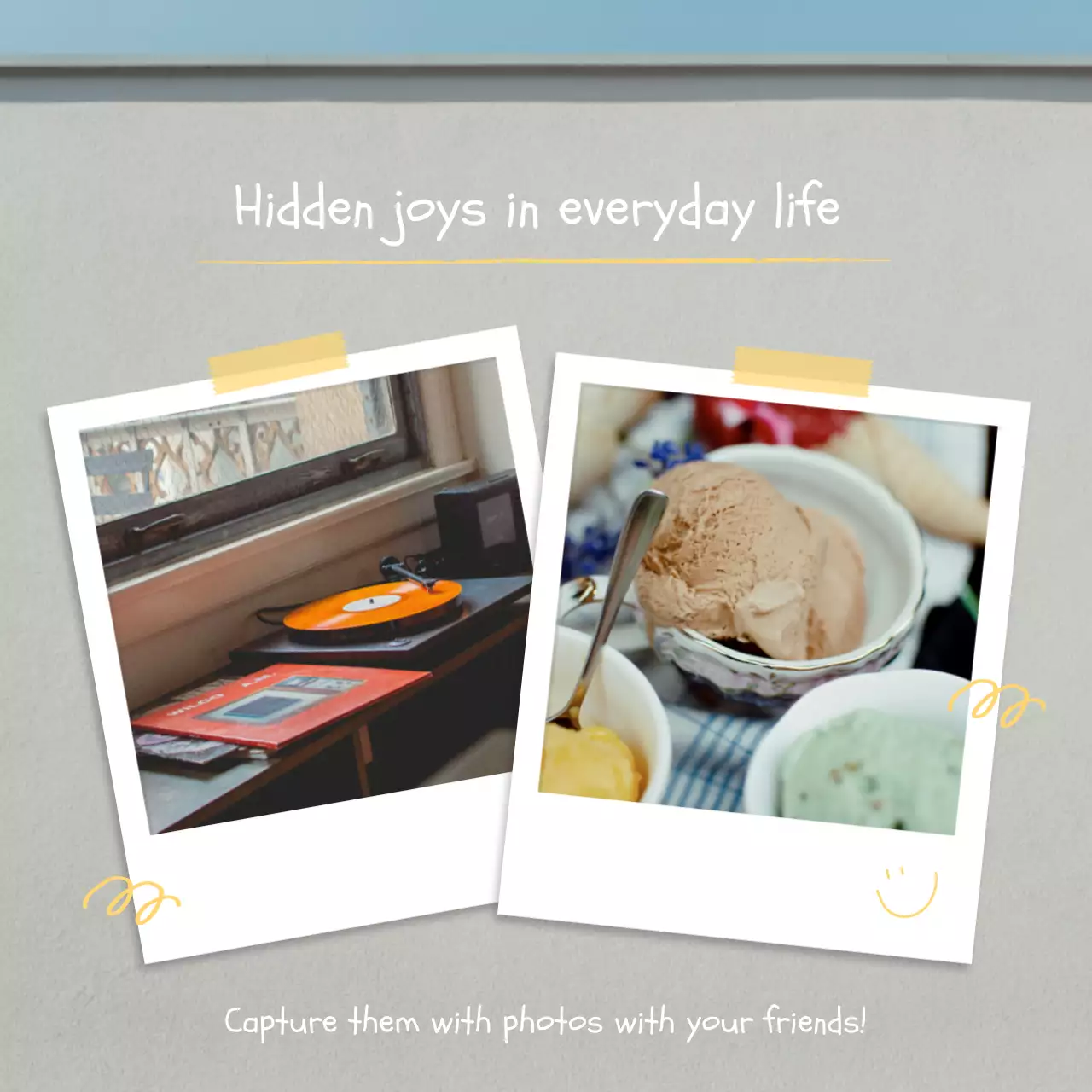 Grey Simple Everyday Life Invitation Social Media Post