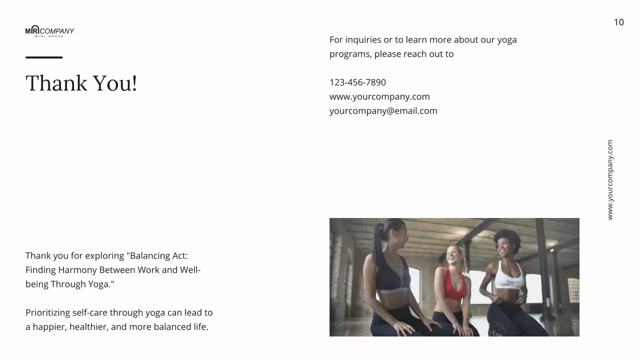 White Modern Yoga Guide Presentation