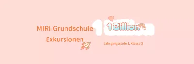 Rosa und weiße Grundschulausflugsgruppen-Ankündigungen