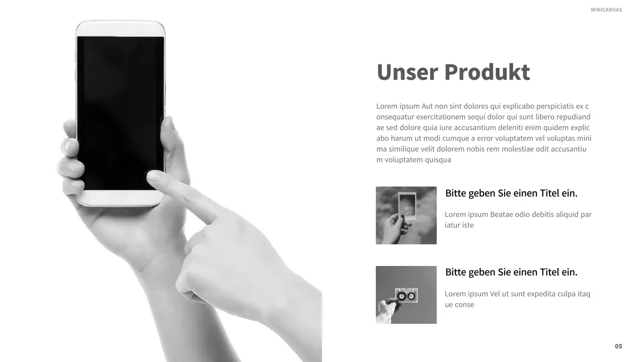 Moderne druckbare Berichte in schwarz-weiß