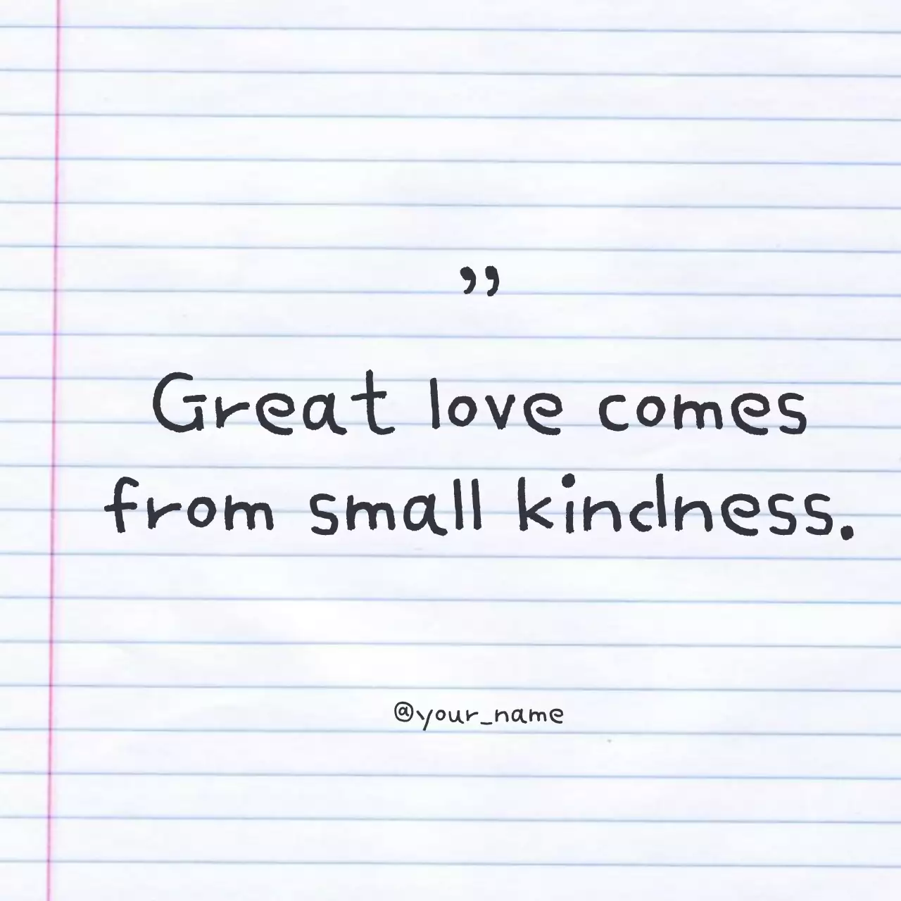 White Simple Love Note Social Media Post