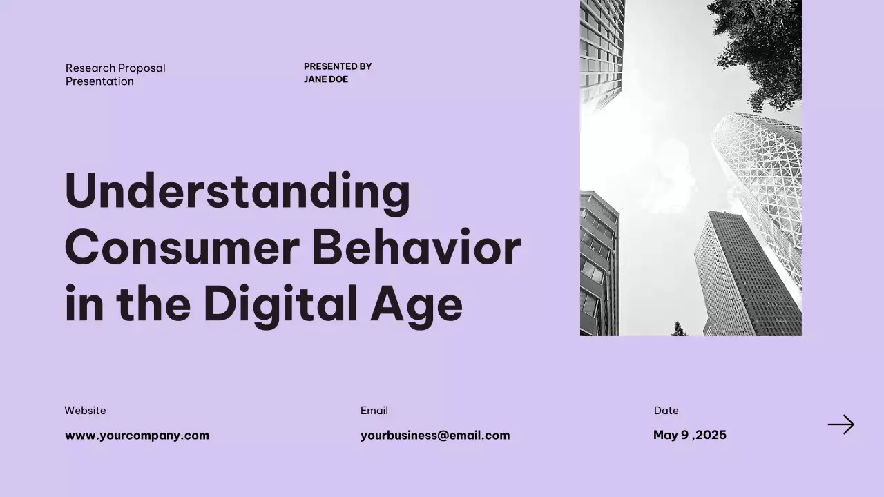 Purple Modern Consumer Behavior Presentation