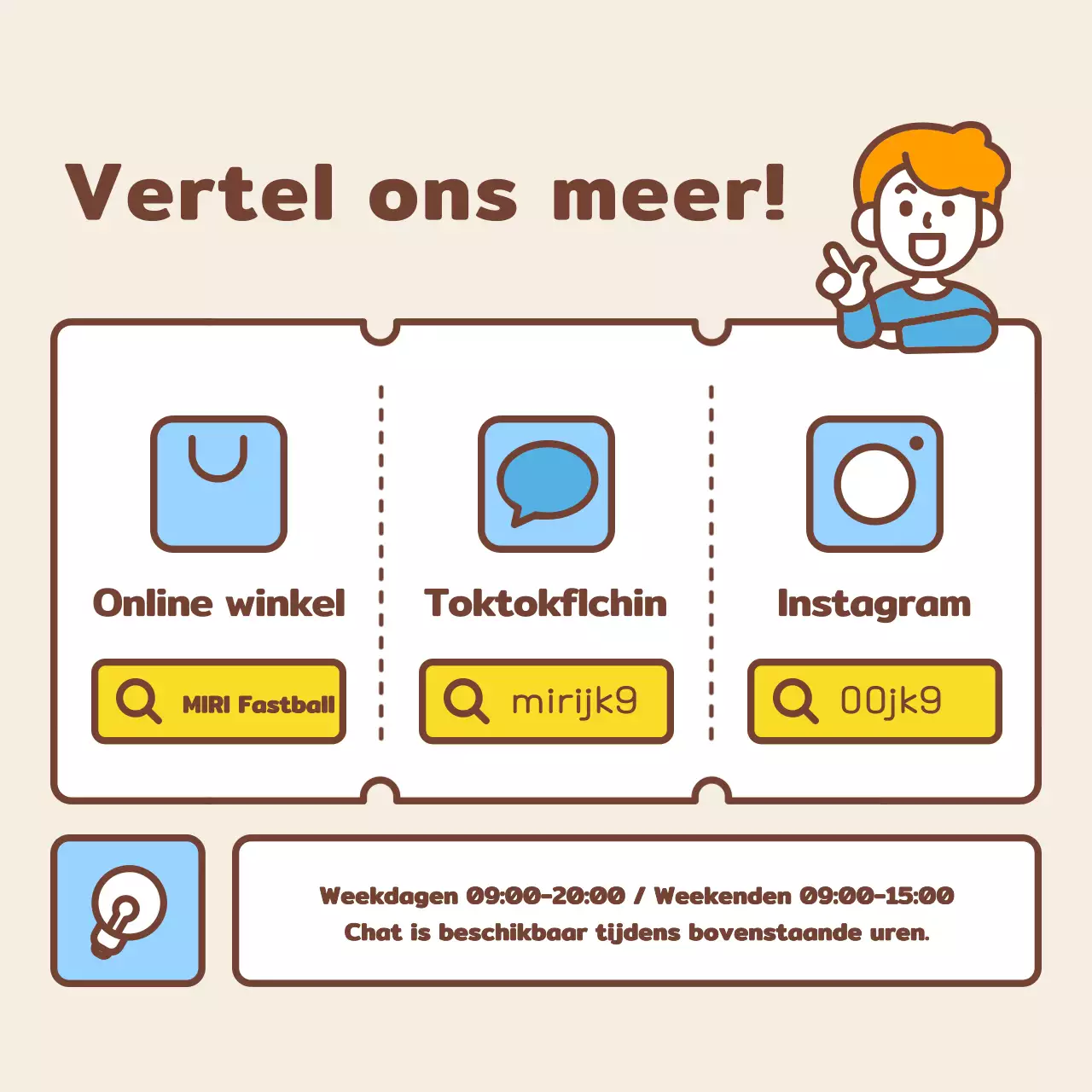 Eenvoudige geel en lichtblauwe overzeese sociale media promotie voor het zoeken naar een baan