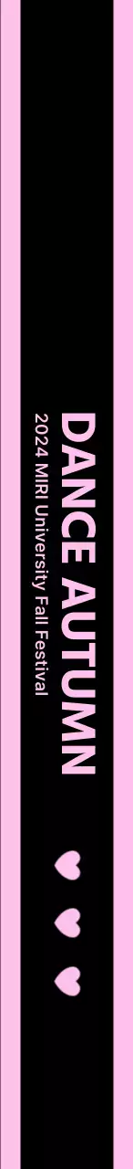 Desain konsep festival menggunakan skema warna dua warna hitam dan pastel