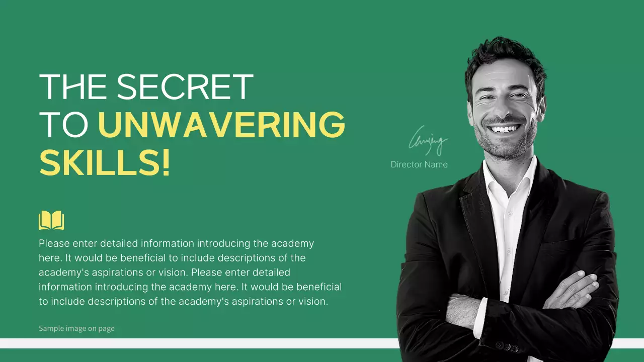 Green Modern Academy Guide Presentation