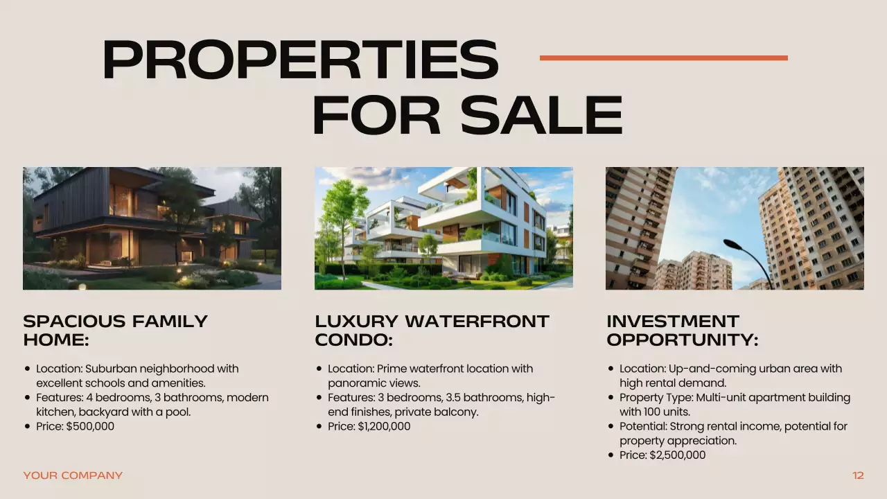 Black Professional Real Estate Presentation