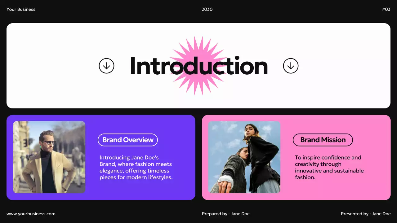 Black Blue Pink Modern Geometric Bento Box Brand Identity Guidelines Instruction