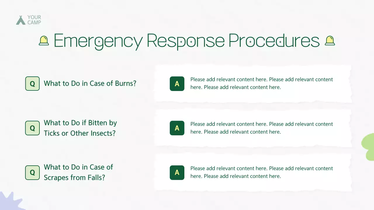 Green Rustic Camping Guide Presentation