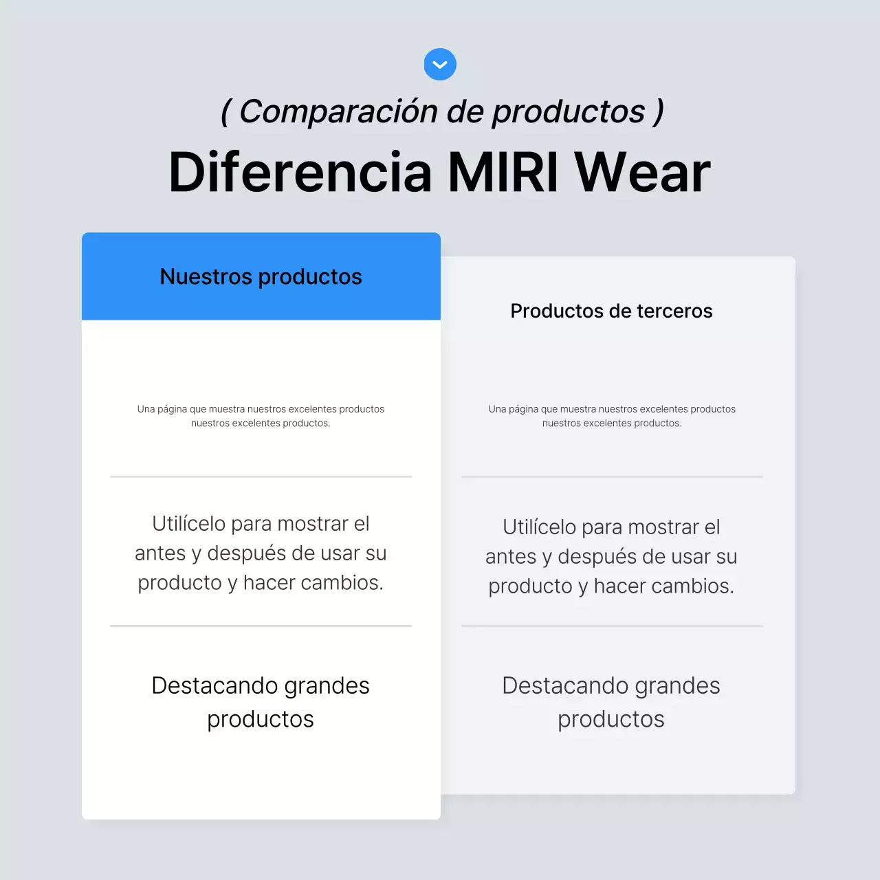Promueva los puntos de control de moda en azul y blanco