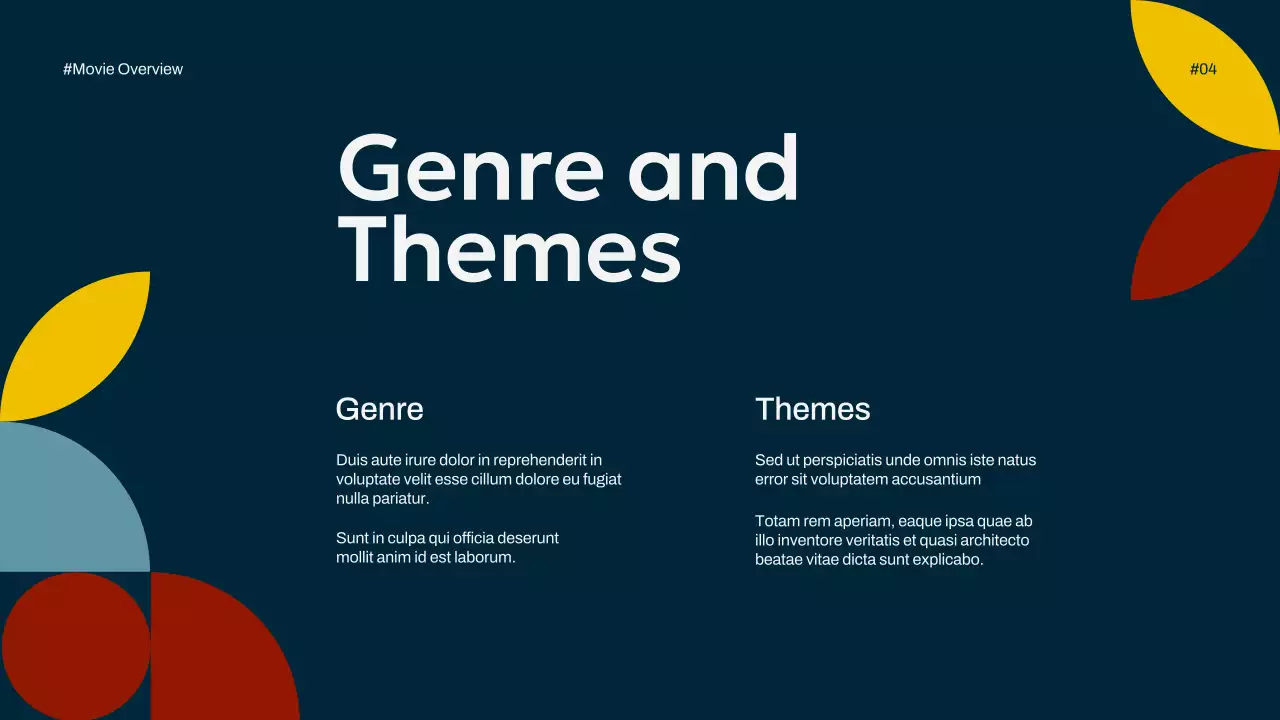 Colorful Modern Movie Guide Presentation