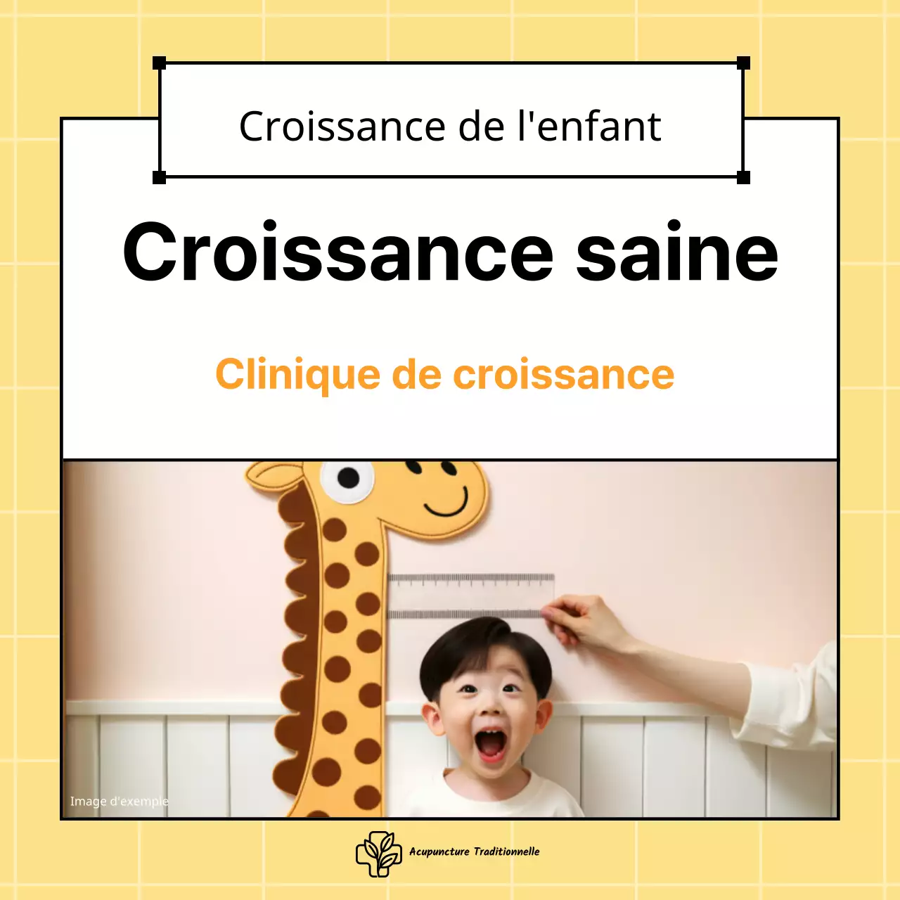 Promouvoir la clinique de croissance pour enfants Yellow's lovely