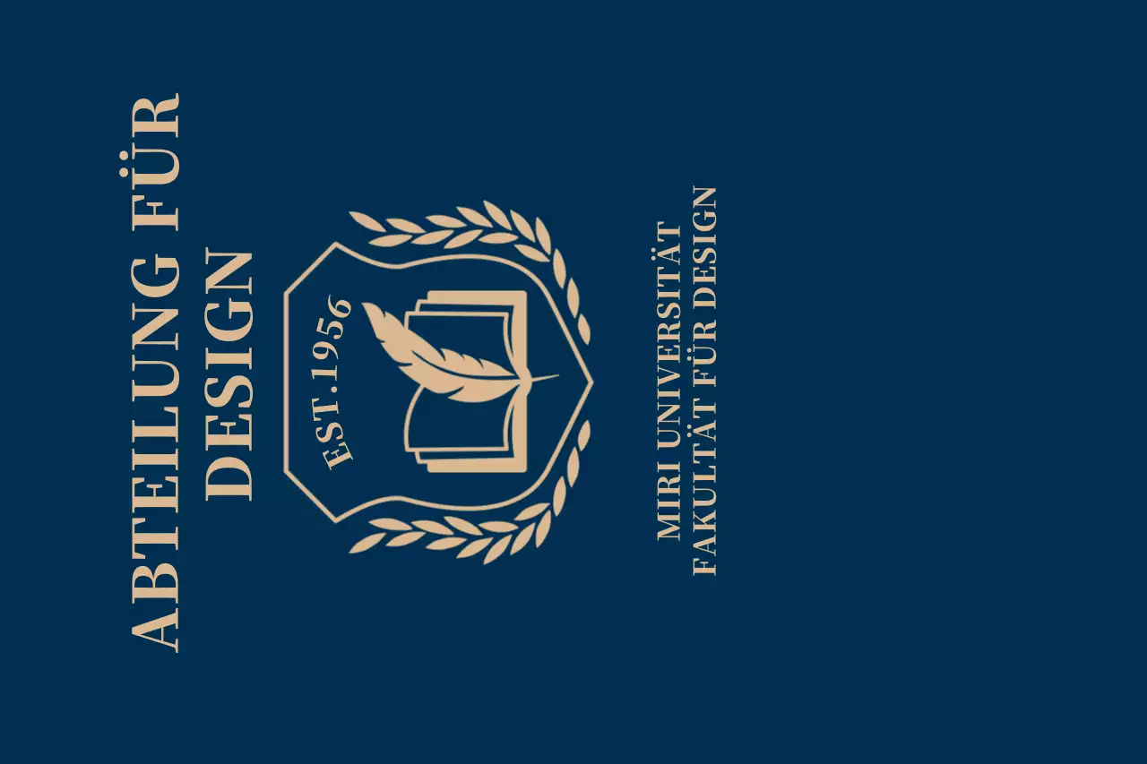 Bunte Universität mit Schullogo