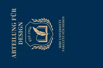 Bunte Universität mit Schullogo