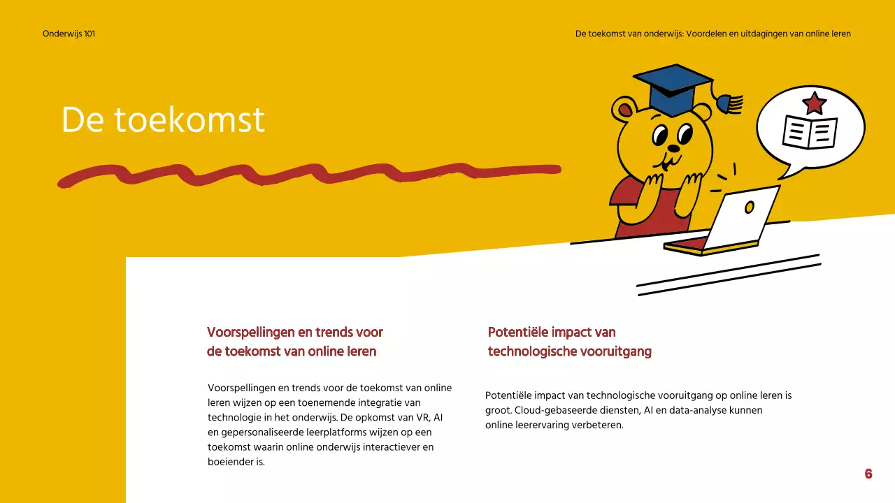 Blauw en rood eenvoudig online lesmateriaal