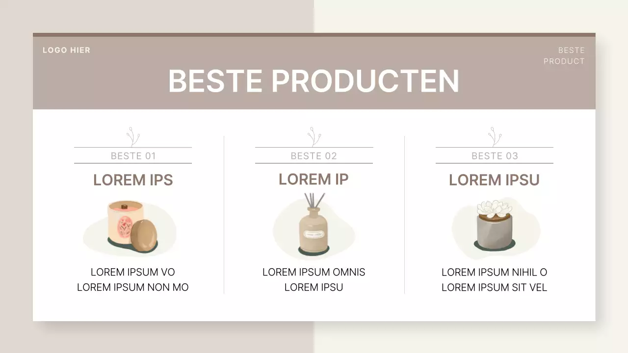 Een eenvoudige beige en ivoorkleurige kaarsenstudio voor kleine bedrijven