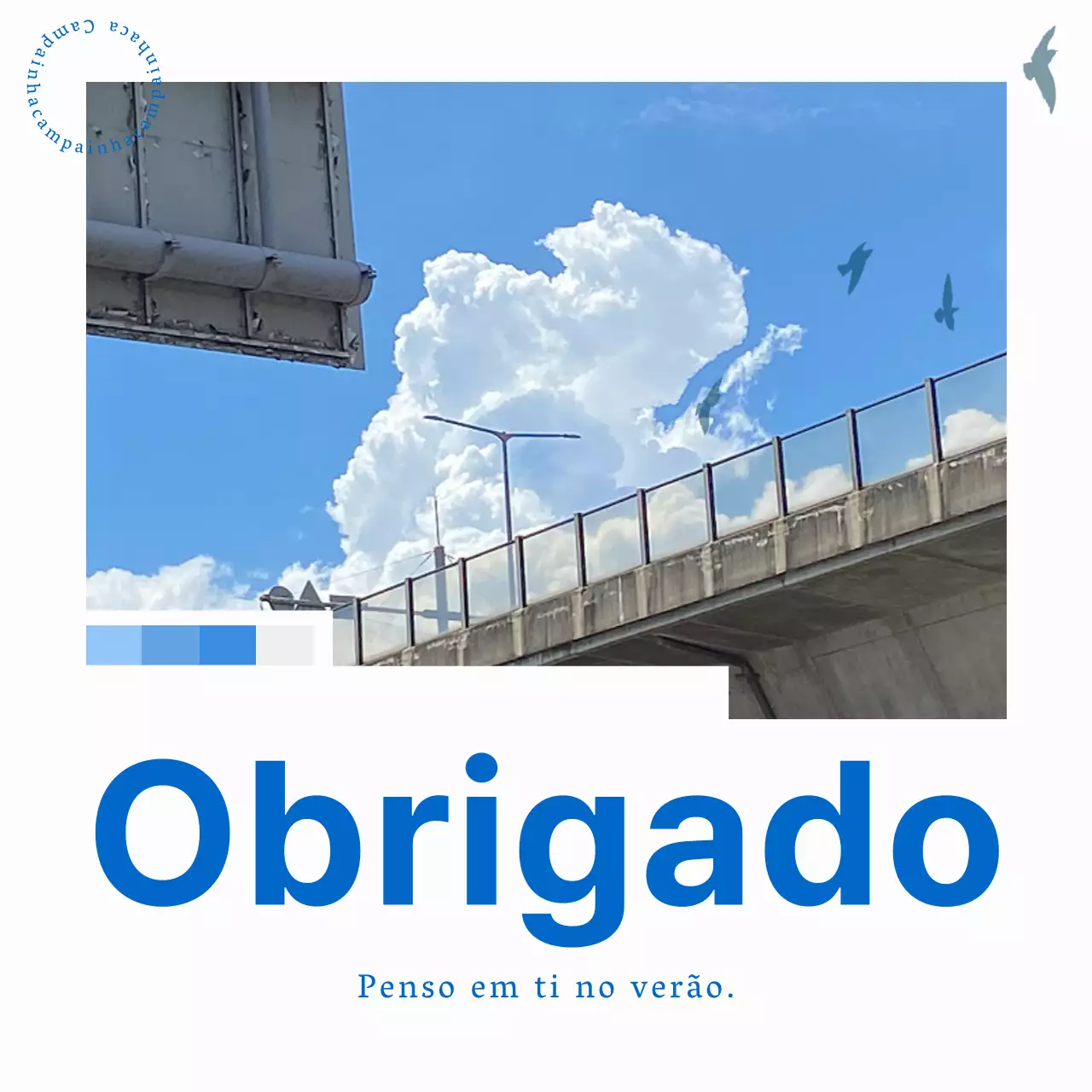 Um simples post de verão em azul