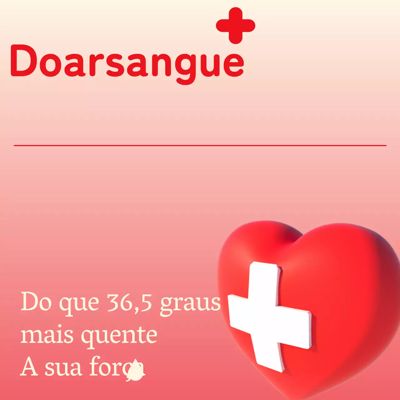 O simples apelo da Red para doar sangue