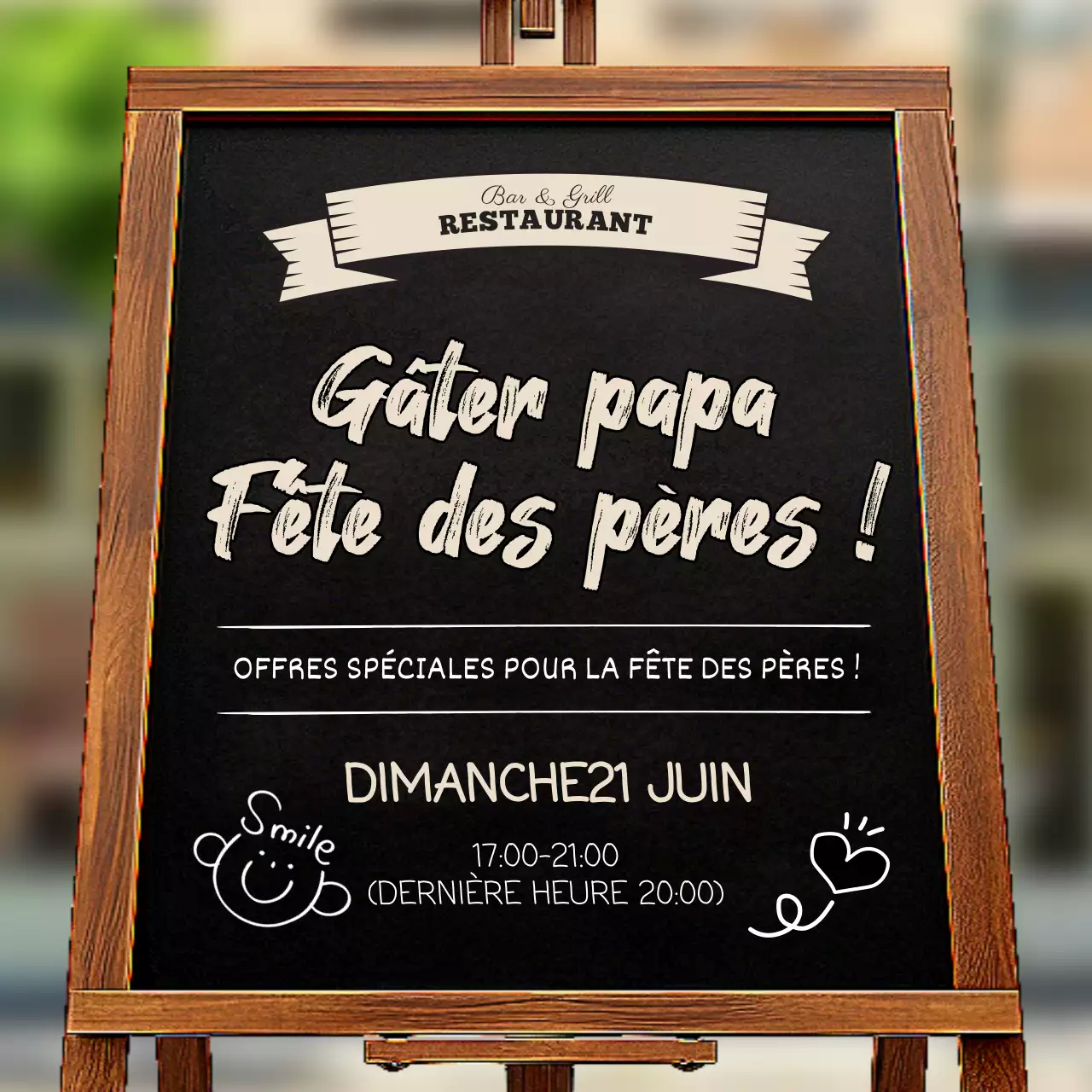 Annoncer des offres spéciales dans des restaurants branchés en blanc et en ivoire