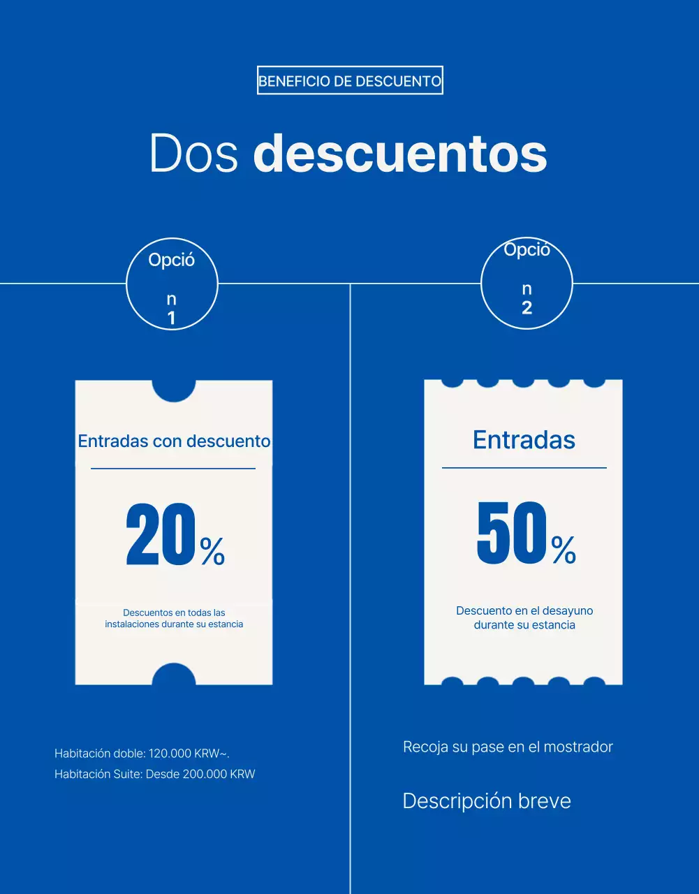 Promocione un sencillo hotel de temporada de verano en azul