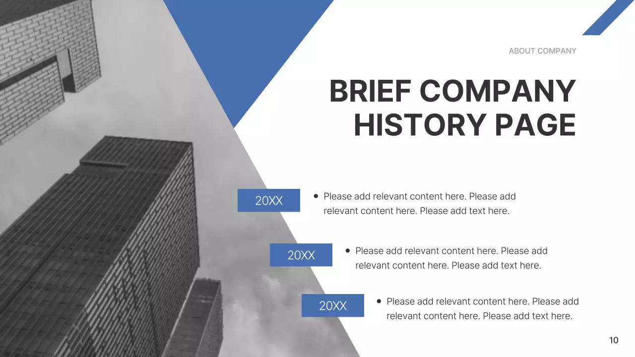 Blue Modern Company Report Presentation