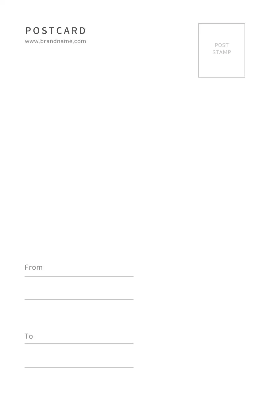 シンプルなフォトポストカードポストカード