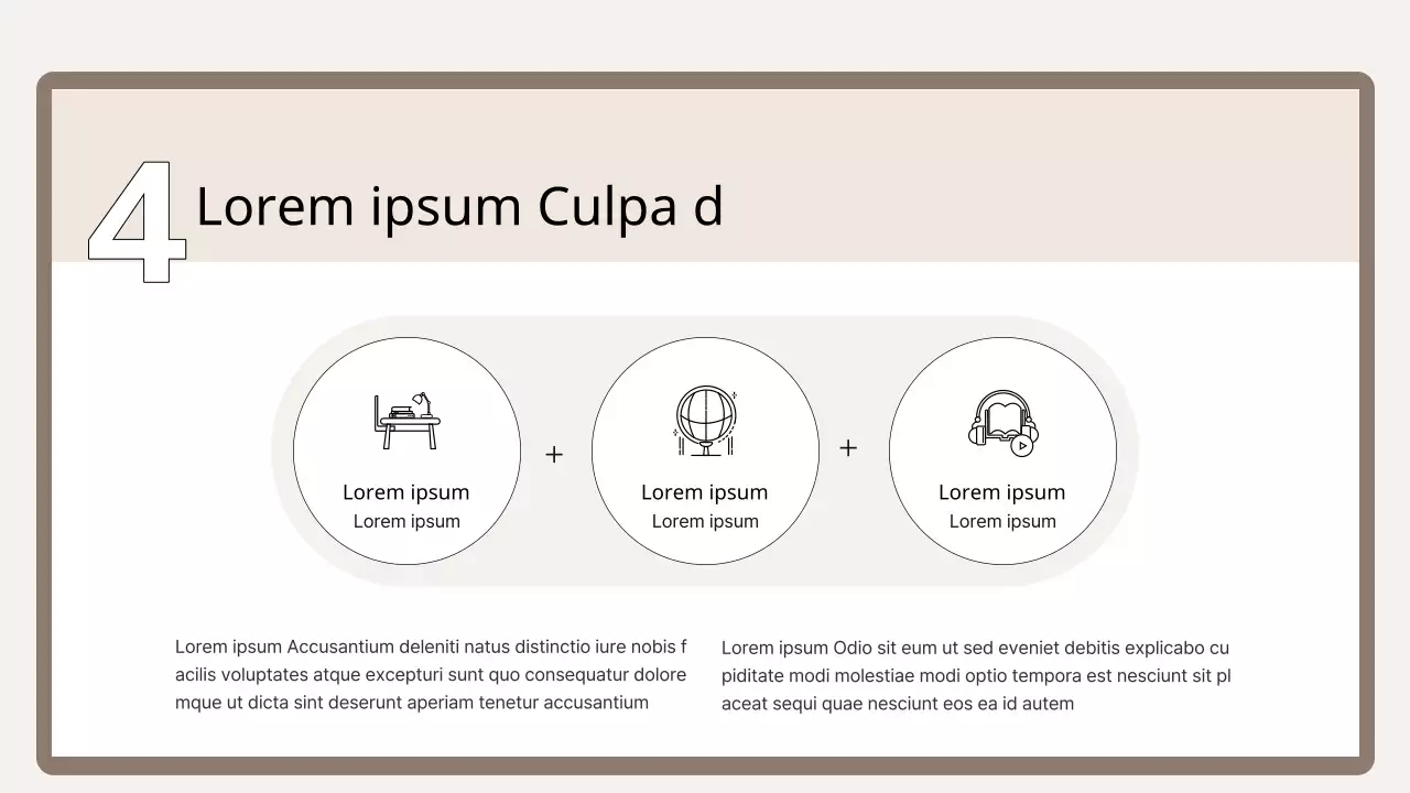 Eine einfache Trainingsgrundierung in Braun und Beige