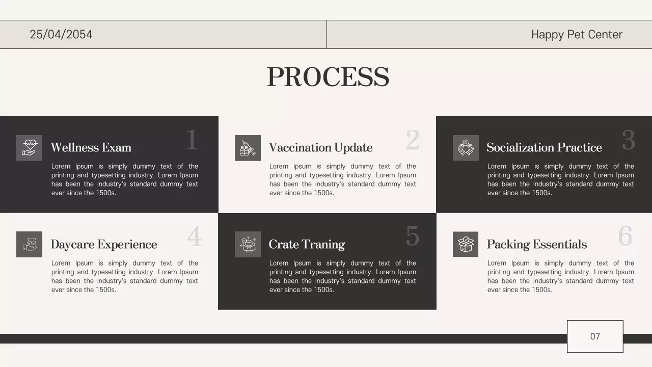 Beige Classic Pet Care Guide Presentation