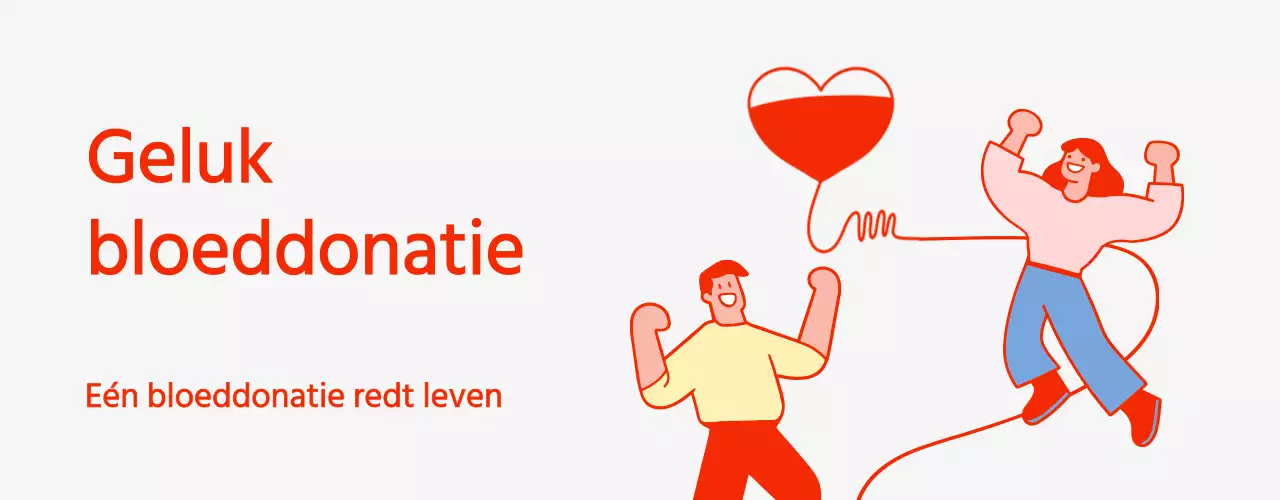 Illustratieconcept bloeddonatie in rood en grijs