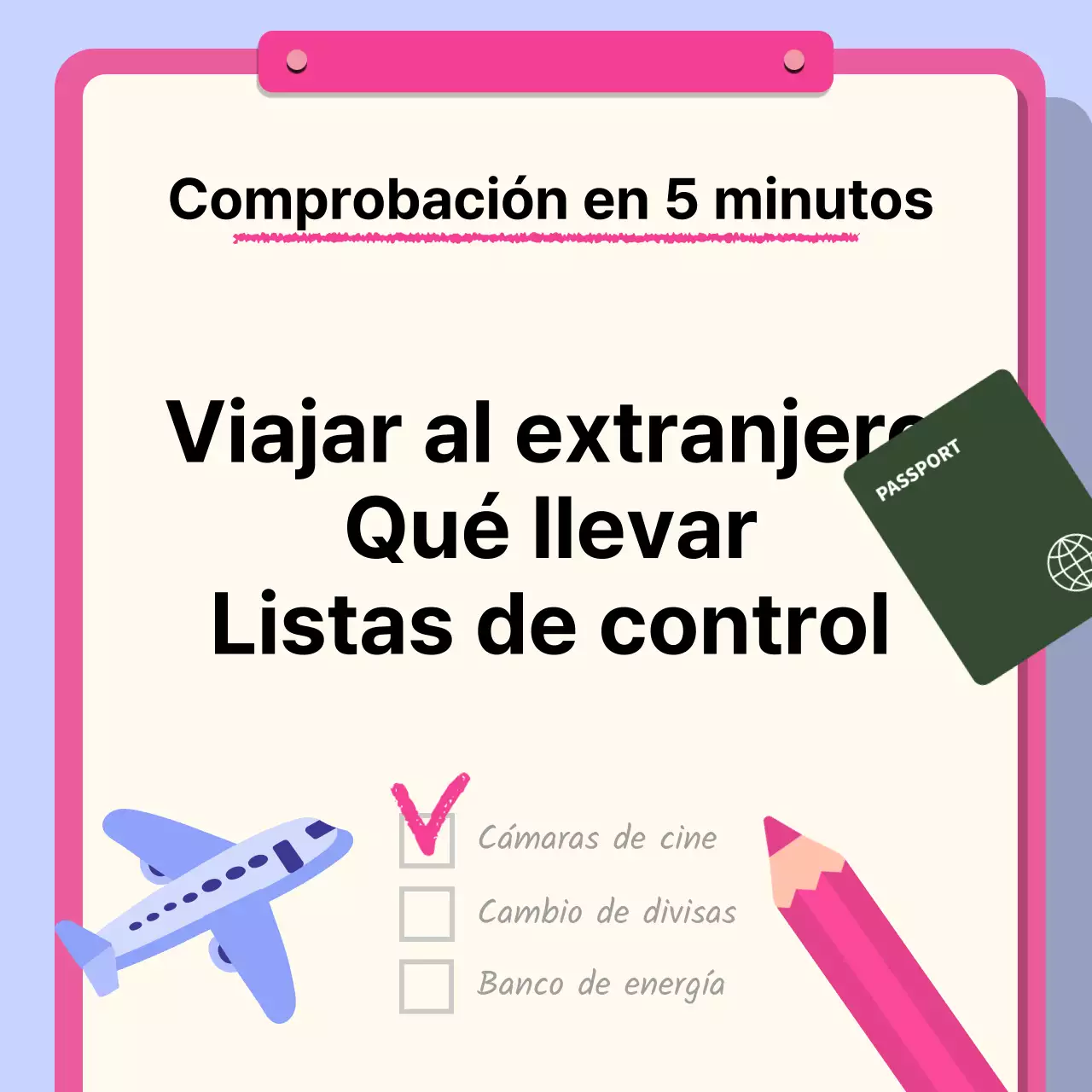 Cómo hacer la maleta para un viaje al extranjero en rosa y malva