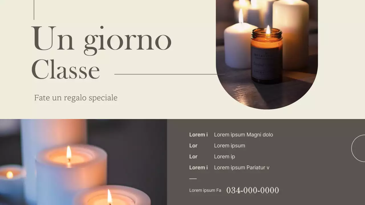 Un marchio di lusso per piccole imprese in marrone e avorio