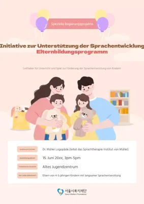 Förderung der Sprachtherapie in Rosa
