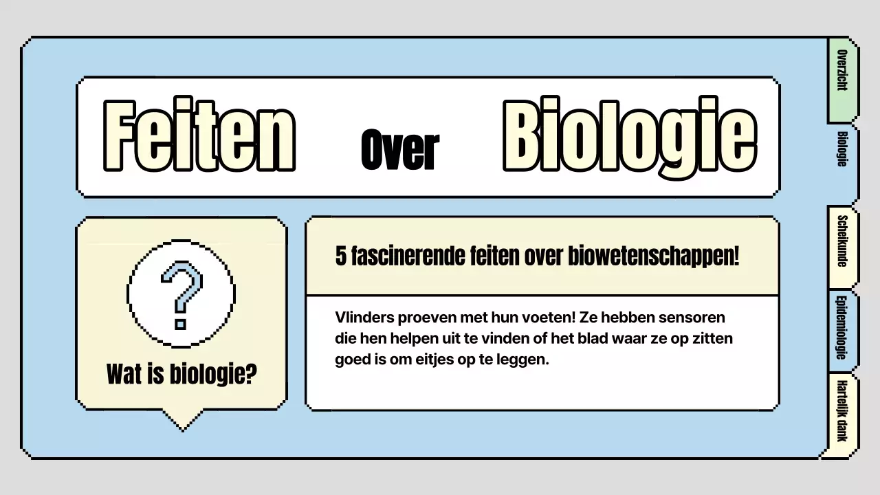 Schattig primair wetenschappelijk lesplan in lichtblauw en lichtgroen