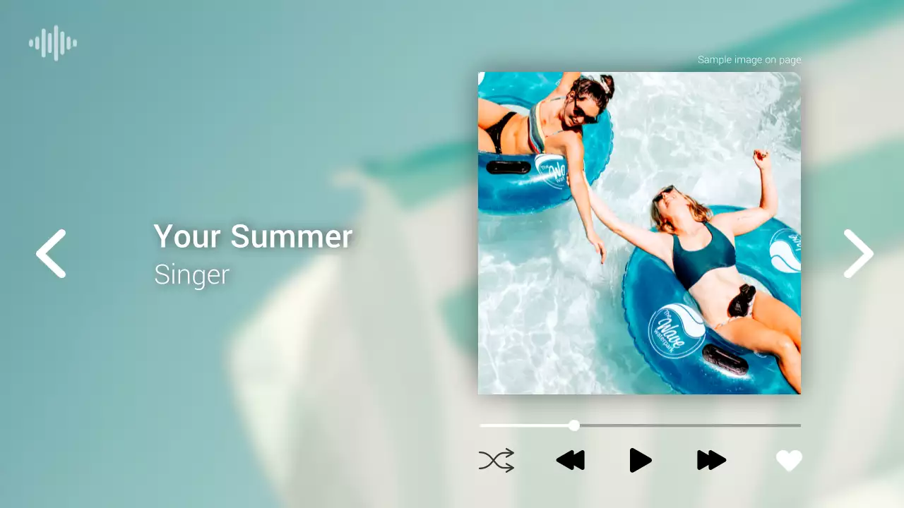 Teal Modern Summer Playlist YouTube Thumbnail