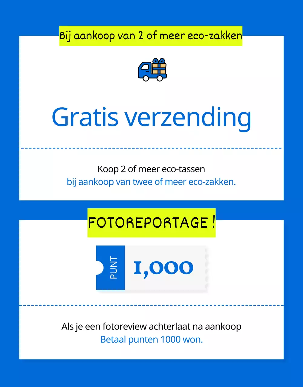 Eenvoudige zomermode eco-tas in blauw uitgelegd