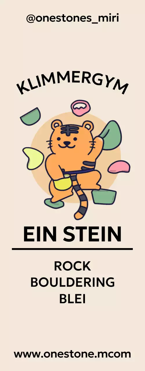 Niedliches Tiger-Klettermotiv