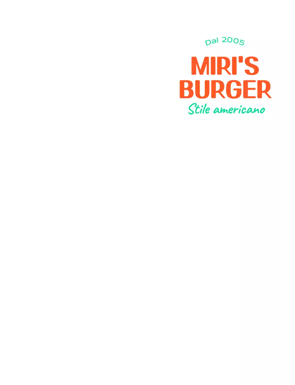 Logo del personaggio dell'hamburger all'americana