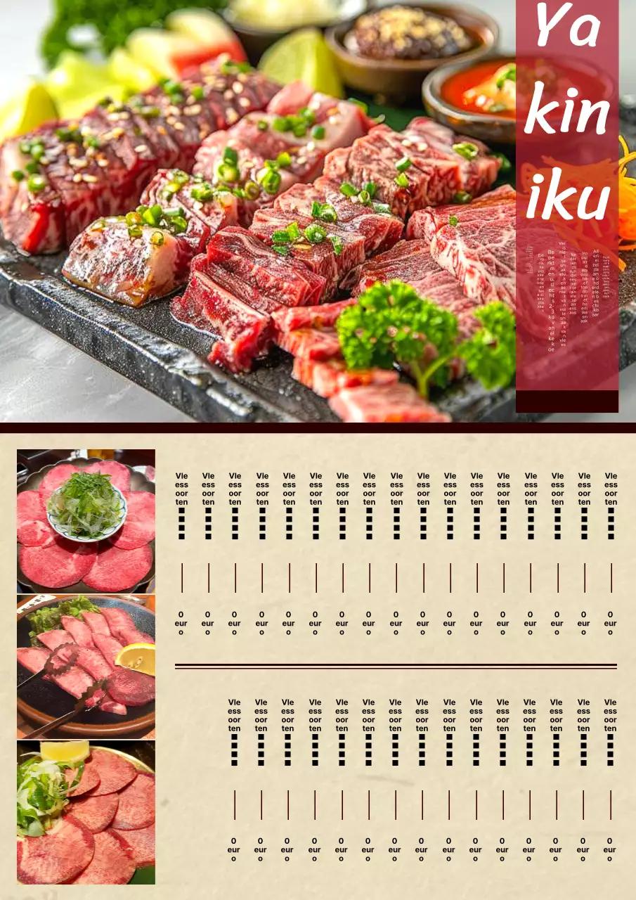 Het rustieke, traditionele menu van de slagerij in Ivoorkust