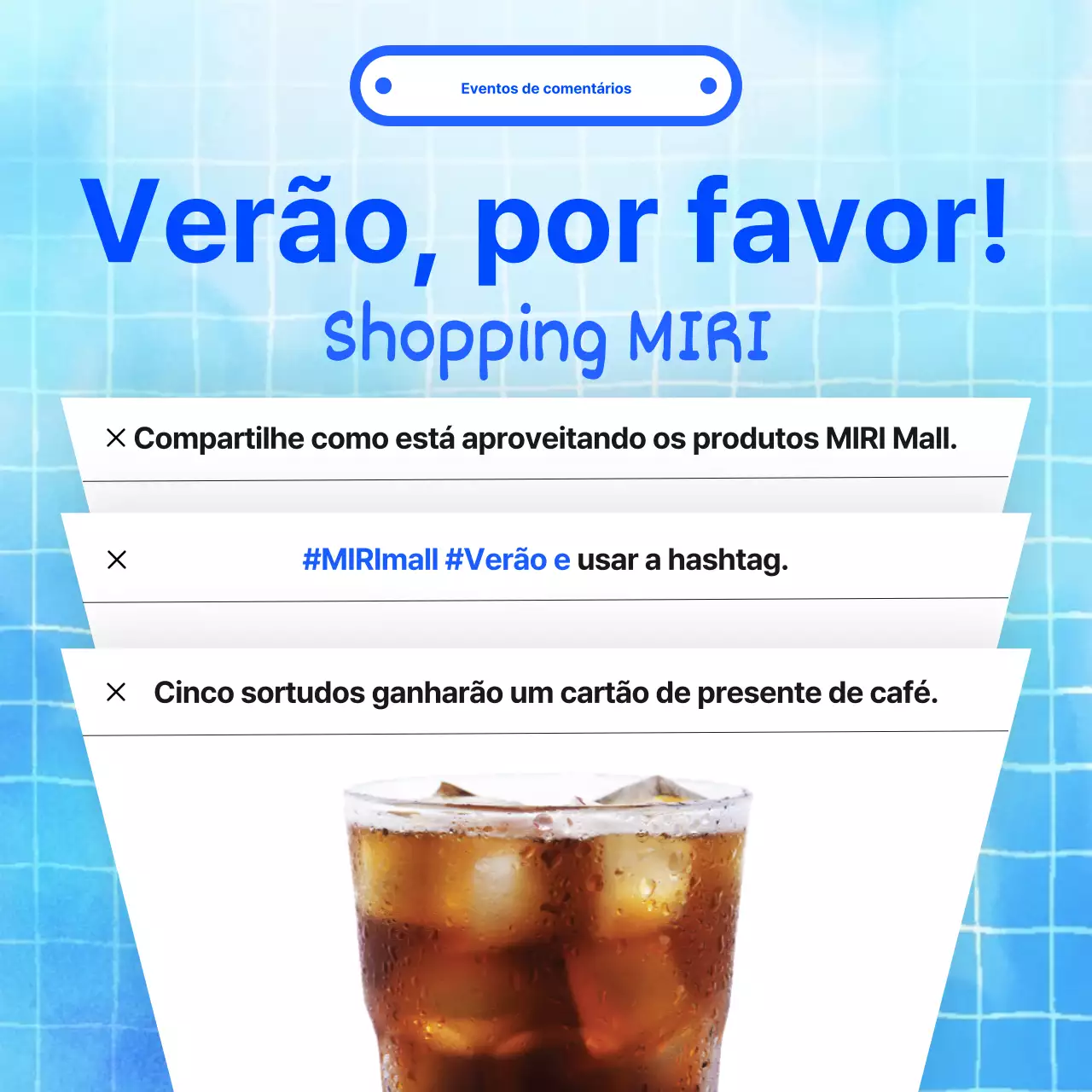 Azul claro tendência comentário anúncio de evento