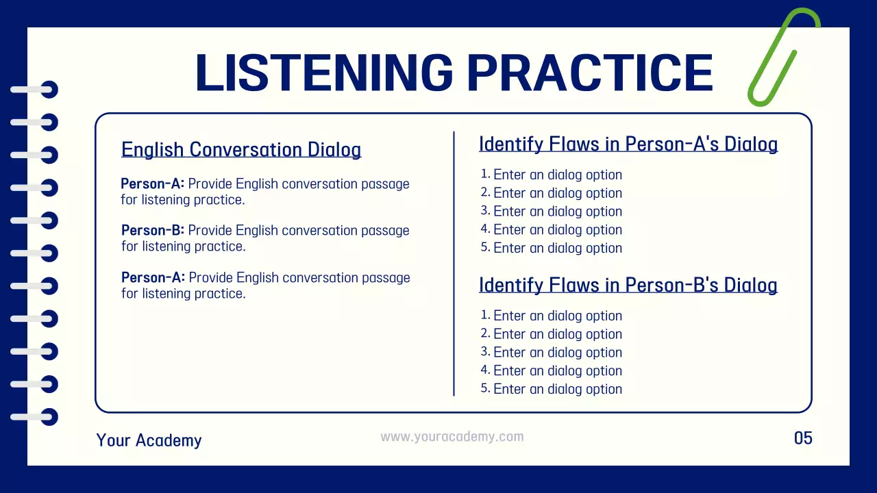 Orange Trendy English Course Advertisement Presentation