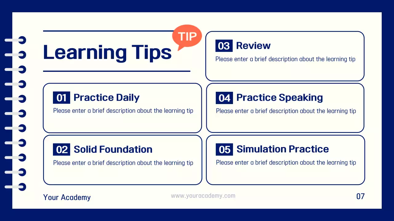 Orange Trendy English Course Advertisement Presentation