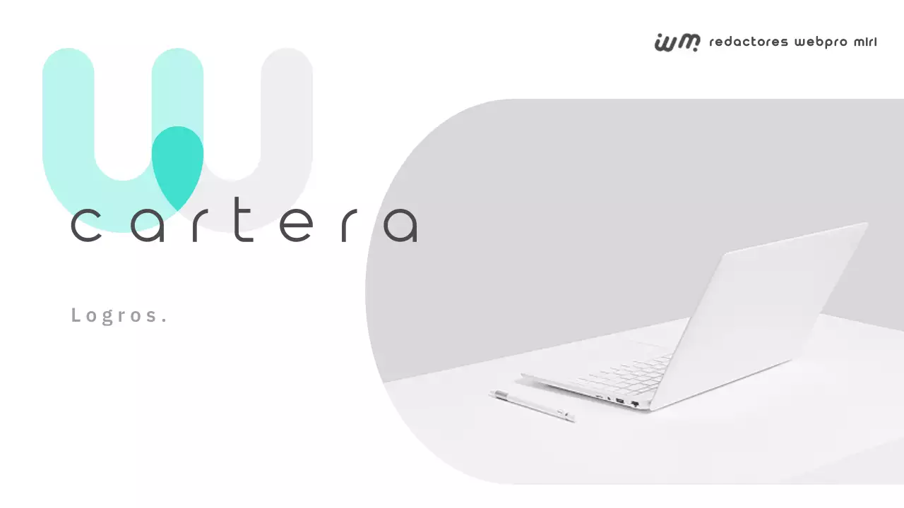 Una sencilla cartera de escritor autónomo en blanco